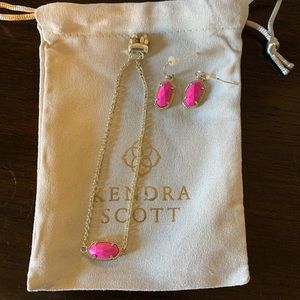Kendra Scott gold pink and gold set